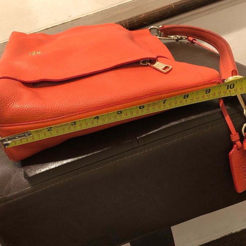 SOLD  COACH Vintage Orange Tangerine Crossbody Briefcase Shoulder Bag - Picture 12 of 16